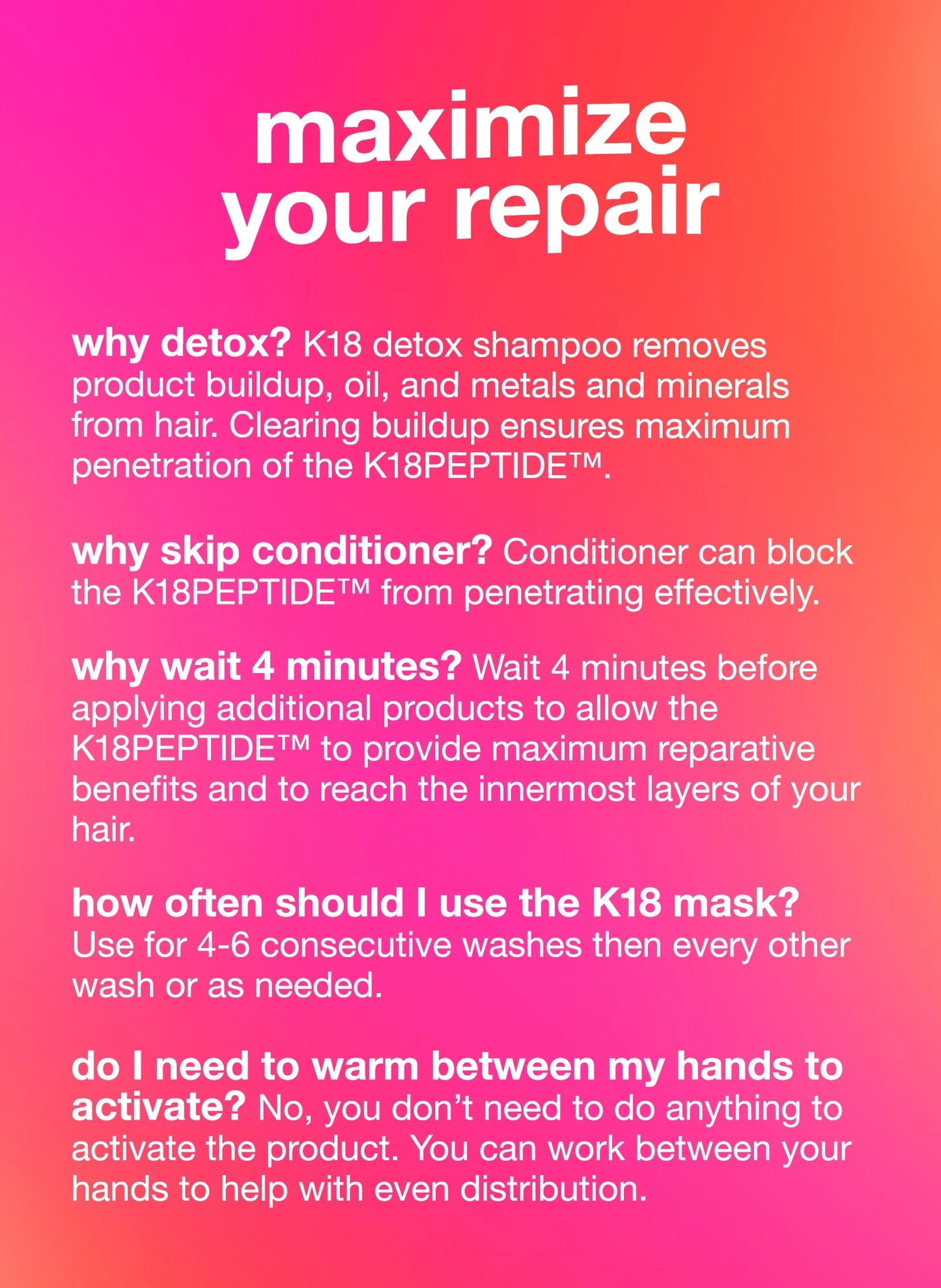 leave-in molecular repair hair mask